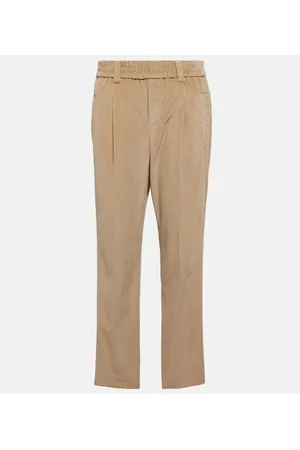 Brunello Cucinelli Mid-rise straight corduroy pants