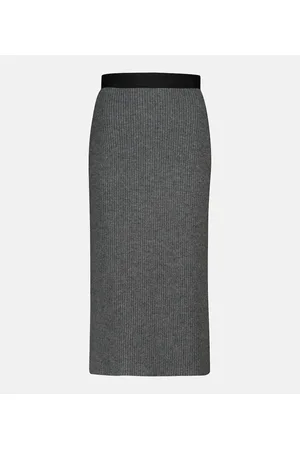 Moncler Wool and cashmere midi skirt