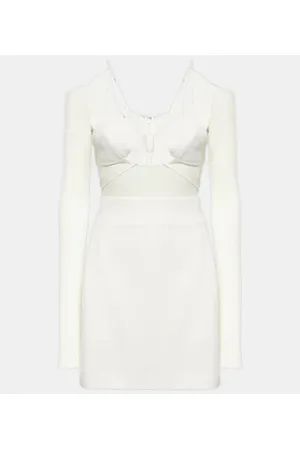 Nensi Dojaka Bridal cutout crÃªpe minidress