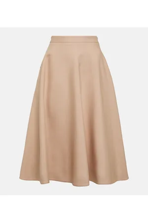 VALENTINO VGold CrÃªpe Couture midi skirt