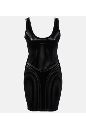 MUGLER Embossed minidress