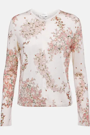 Giambattista Valli Floral cashmere and silk cardigan
