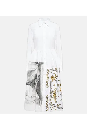 Erdem Sutton printed cotton shirt dress