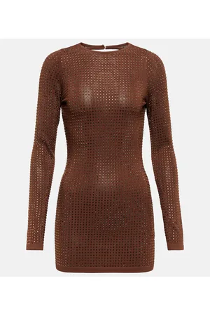 AYA MUSE Crystal-embellished minidress