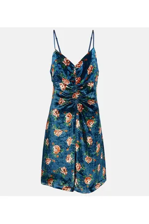 Kenzo Floral velvet minidress