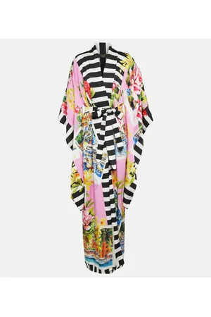 Dolce & Gabbana Portofino printed silk-blend kimono