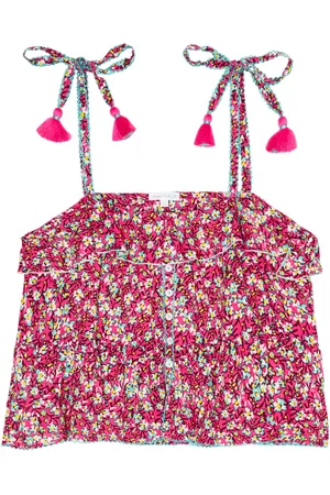 POUPETTE ST BARTH Ruffle-trimmed floral top