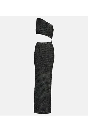 AYA MUSE Gia one-shoulder cutout maxi dress