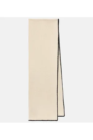 Totême Embroidered wool-blend scarf