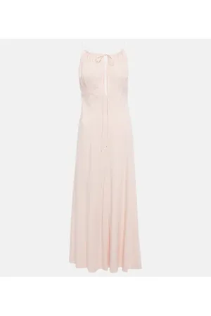 Totême Halterneck silk maxi dress