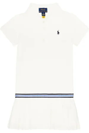 Ralph Lauren Pleated cotton-blend polo dress