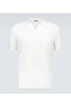 JOHN SMEDLEY Noah knitted cotton polo shirt