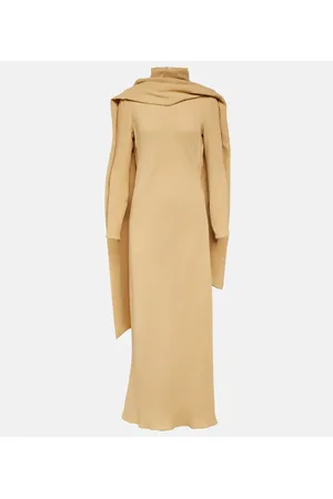 The Row Pascal draped silk crÃªpe maxi dress