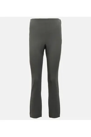 Vince High-rise cotton-blend pants