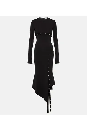 The Attico Asymmetric midi dress