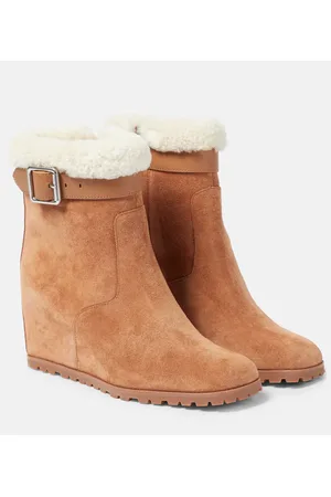 Simkhai Avery suede wedge ankle boots