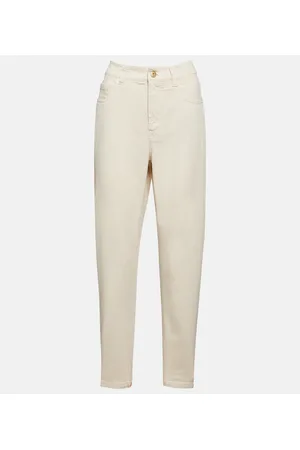 Brunello Cucinelli High-rise cotton pants