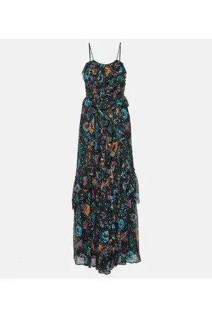 ULLA JOHNSON Colette ruffled silk maxi dress