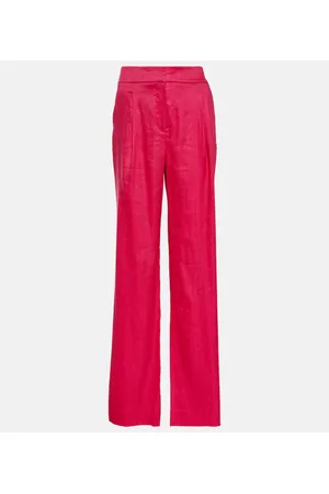 VERONICA BEARD Robinne wide-leg linen-blend pants