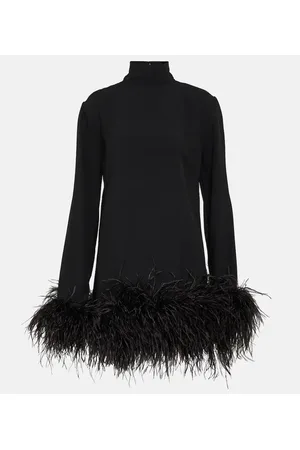 ‎Taller Marmo‎ Piccolo Ubud feather-trimmed minidress