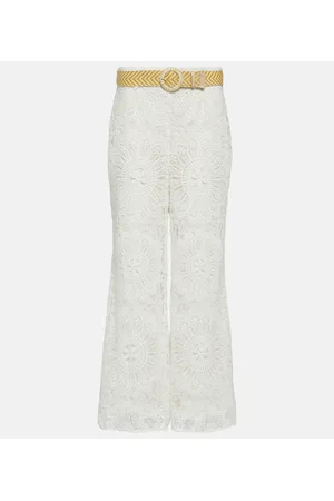 ZIMMERMANN High-rise guipure lace pants
