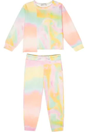 Stella McCartney Printed cotton sweatshirt and pants set