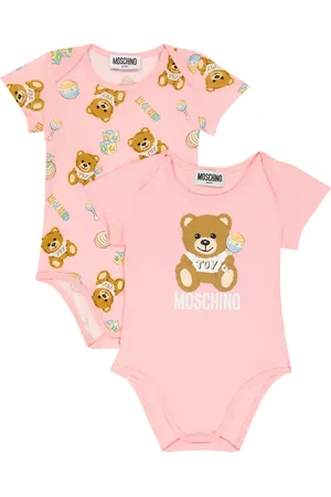 Moschino Baby set of 2 printed cotton bodysuits