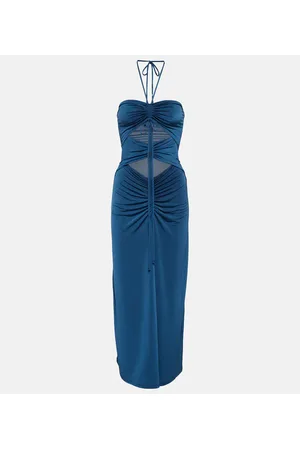 Jade Swim Kira halterneck cutout midi dress