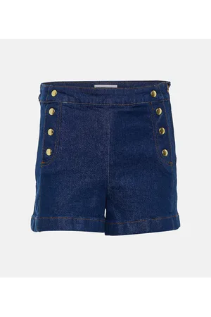 Frame Sailor high-rise denim shorts