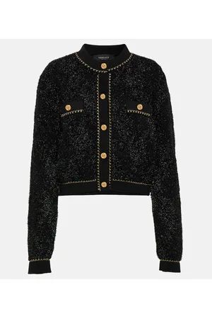 VERSACE Medusa wool-blend cardigan