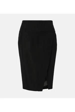 MUGLER High-rise pencil skirt