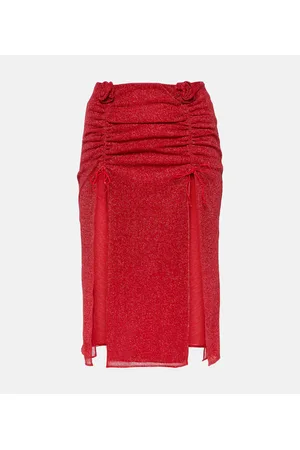 Oseree OsÃ©ree LumiÃ¨re Rose midi skirt