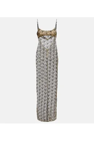 The Attico Cotton-blend maxi dress