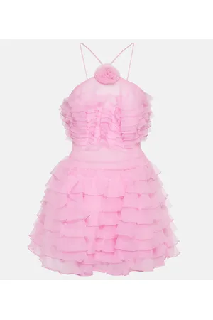 Staud Florian ruffled organza minidress