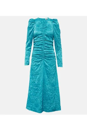 Ganni Satin midi dress