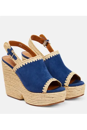 Robert Clergerie Damya suede wedge sandals
