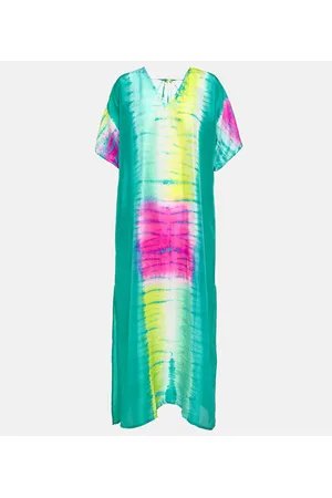 ANNA KOSTUROVA Tie-dyed silk kaftan