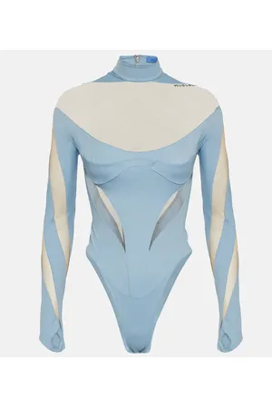 MUGLER Paneled bodysuit