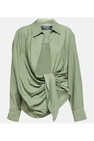 Jacquemus Le Bahia tie-front shirt