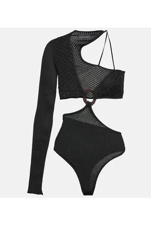 Roberta Einer Legato asymmetric cotton bodysuit