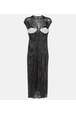 Christopher Kane Crystal-embellished cutout midi dress