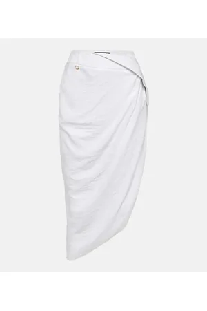 Jacquemus La Jupe Saudade draped midi skirt