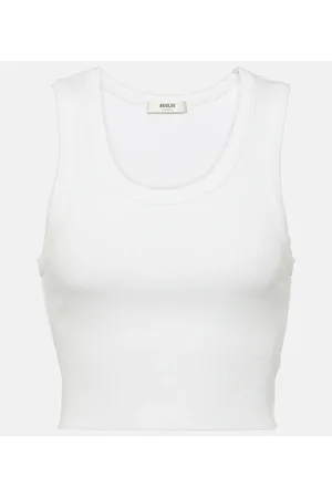 AGOLDE Ribbed-knit crop top