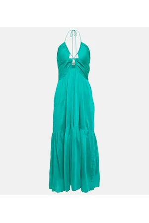 Isabel Marant Birona cotton and silk midi dress