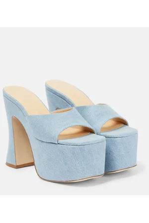 MAGDA BUTRYM Denim platform mules
