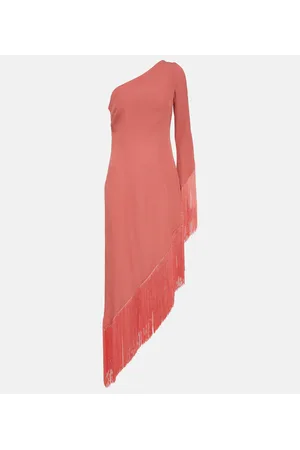 ‎Taller Marmo‎ Aventador fringed one-shoulder midi dress