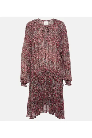 Marant Etoile Noanne paisley georgette minidress