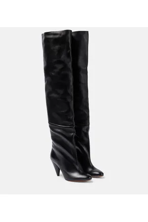 Proenza Schouler Cone leather over-the-knee boots