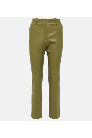 Joseph Coleman leather straight pants