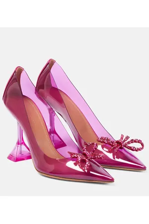Amina Muaddi Rosie embellished PVC pumps